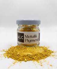 Altın Sarı Epoksi Pigmenti - 10g Sarı Metalik Sedefli Boya