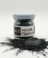 Siyah Metalik Epoksi Pigmenti - 10g Sedefli Black Toz Boya